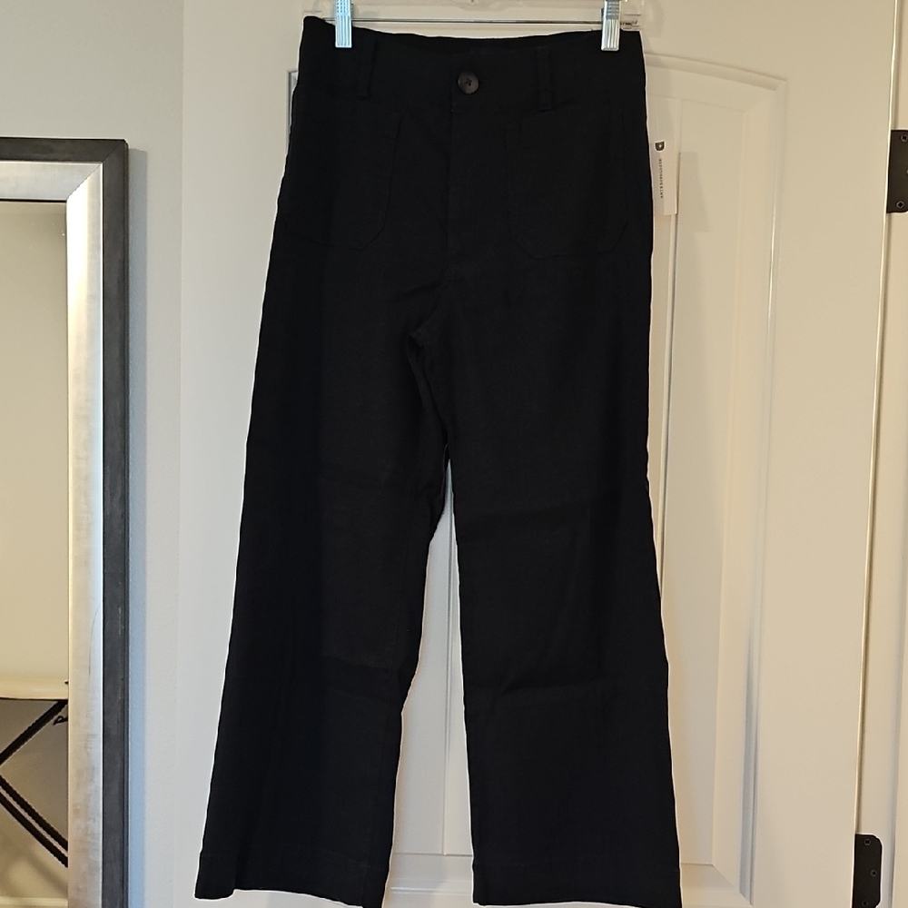 Anthropologie Blue Ankle Cropped Pants